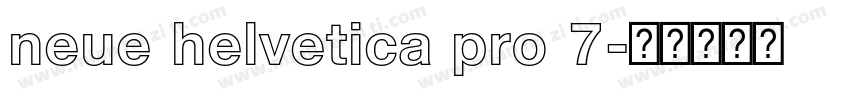 neue helvetica pro 7字体转换